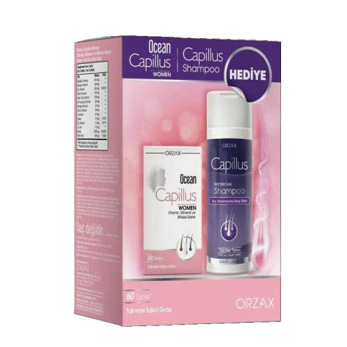 Orzax Ocean Capillus Women 60 Tablet Şampuan Hediyeli - Orzax