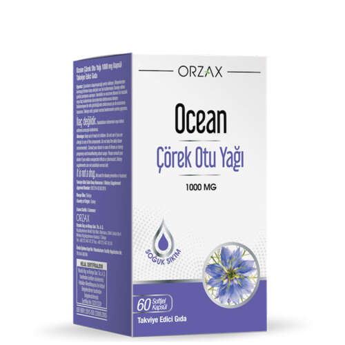 Orzax Ocena Çörek Otu Yağı 60 Yumuşak Kapsül - Orzax