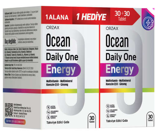 Orzax Ocean Daily One Energy 60 Tablet Avantajlı Paket - Orzax