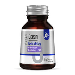 Orzax Ocean ExtraMag Magnezyum Bisglisinat + P5P Takviye Edici Gıda 60 Tablet - 1