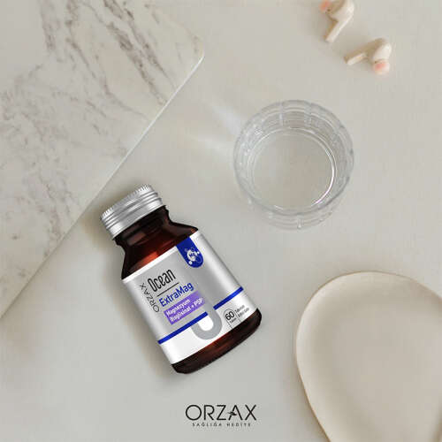 Orzax Ocean ExtraMag Magnezyum Bisglisinat + P5P Takviye Edici Gıda 60 Tablet - 3
