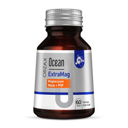 Orzax Ocean ExtraMag Magnezyum Malat + P5P Takviye Edici Gıda 60 Tablet - 1