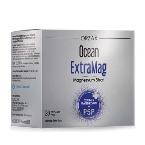 Orzax Ocean Extramag Magnezyum Sitrat Efervesan 30 Saşe - Orzax