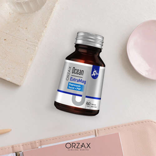 Orzax Ocean ExtraMag Magnezyum Taurat+P5P Takviye Edici Gıda 60 Tablet - 2