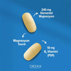 Orzax Ocean ExtraMag Magnezyum Taurat+P5P Takviye Edici Gıda 60 Tablet - 3