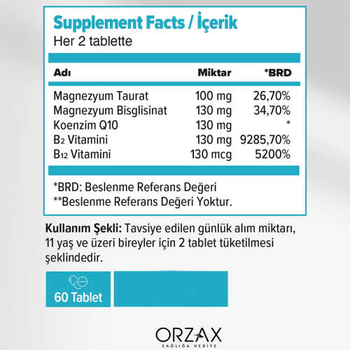 Orzax Ocean ExtraMag Migra Takviye Edici Gıda 60 Tablet - 3
