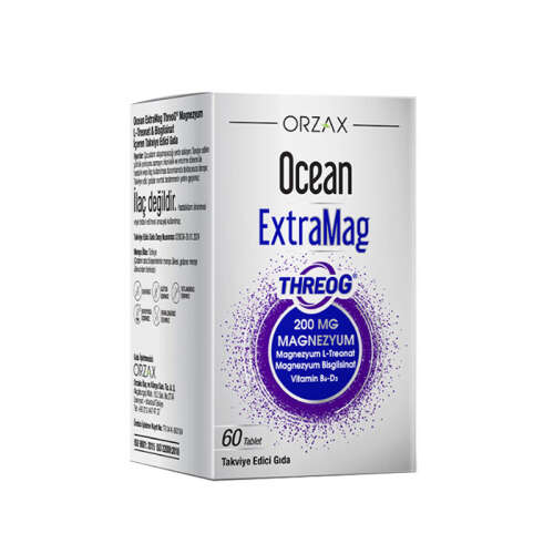 Orzax Ocean ExtraMag Threog Takviye Edici Gıda 60 Tablet - Orzax