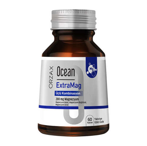 Orzax Ocean ExtraMag Üçlü Magnezyum Kombinasyonu 60 Tablet - Orzax