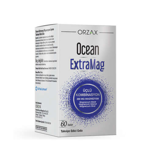 Orzax Ocean ExtraMag Üçlü Magnezyum Kombinasyonu 60 Tablet - 1