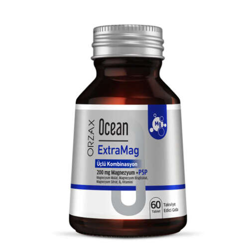 Orzax Ocean ExtraMag Üçlü Magnezyum Kombinasyonu 60 Tablet - Orzax