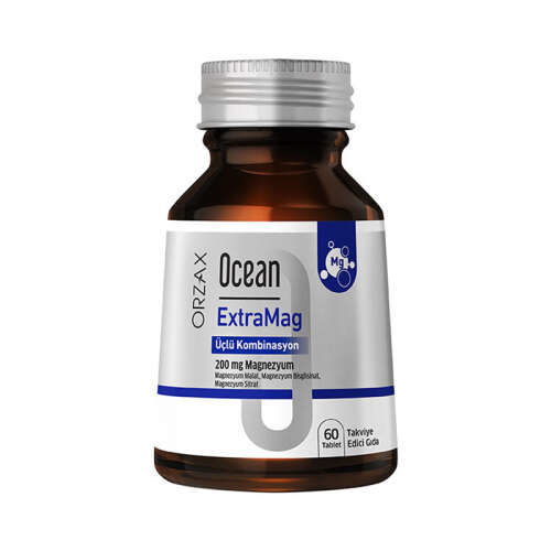 Orzax Ocean ExtraMag Üçlü Magnezyum Kombinasyonu 60 Tablet - 1
