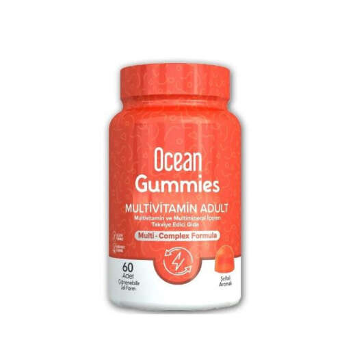 Orzax Ocean Gummies Multivimatimin Adult Takviye Edici Gıda 60 Adet Çiğnenebilir Jel Form - Orzax