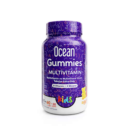 Orzax Ocean Gummies Multivitamin Kids Çiğnenebilir 120 Tablet - Orzax