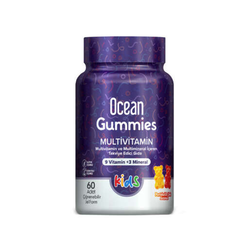Orzax Ocean Gummies Multivitamin Kids Takviye Edici Gıda 60 Adet Çİğnenebilir Jel Form - Orzax