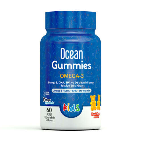 Orzax Ocean Gummies Omega-3 Kids 60 Adet Çiğnenebilir Jel Form - Orzax
