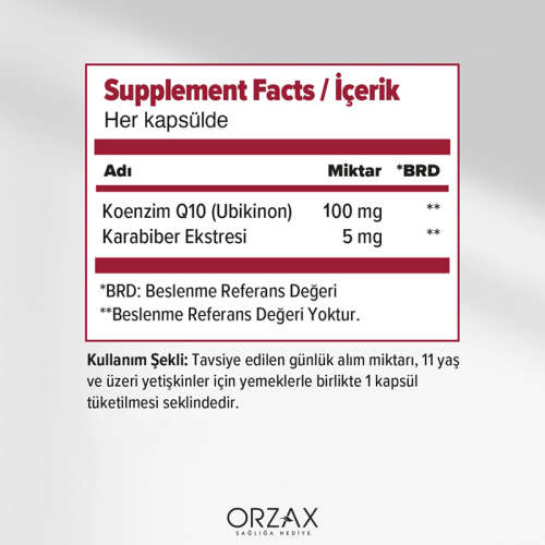 Orzax Ocean Koenzim Q10 30 Kapsül - 2