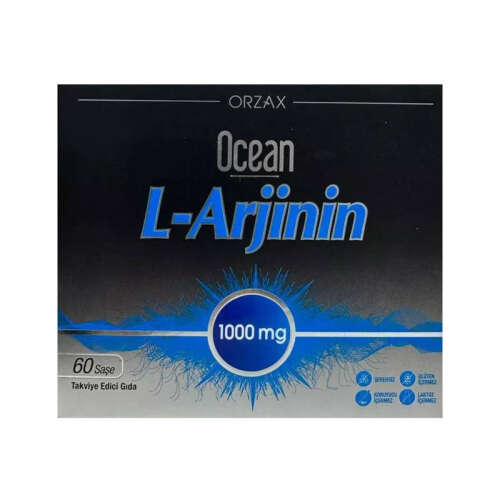 Orzax Ocean L-Arjinin 1000 mg Takviye Edici Gıda 60 Saşe - Orzax