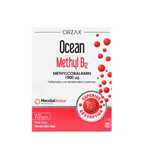 Orzax Ocean Methyl B12 10 ml Takviye Edici Gıda - 1