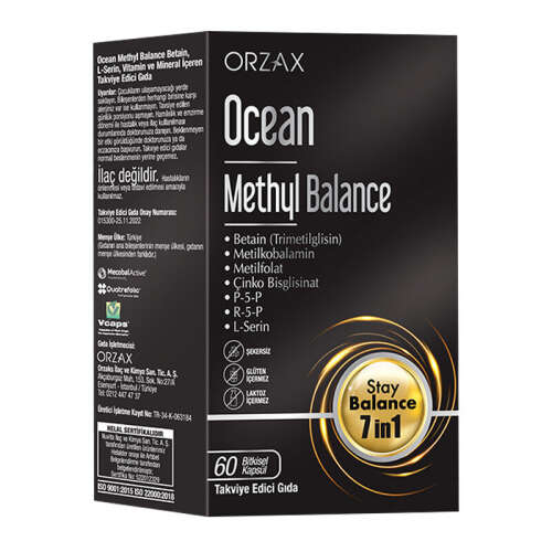 Orzax Ocean Methyl Balance Takviye Edici Gıda 60 Kapsül - Orzax