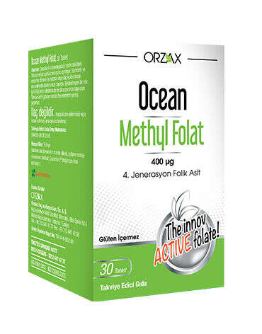 Orzax Ocean Methyl Folat 30 Tablet - Orzax
