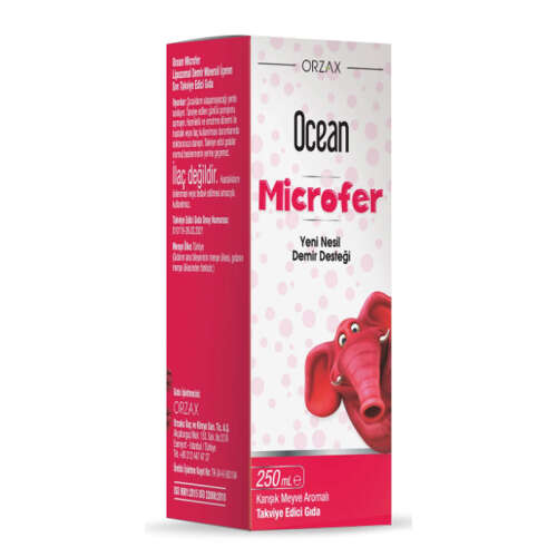 Orzax Ocean Microfer Lipozomal Demir Sıvı Takviye Edici Gıda 250 ml - 1