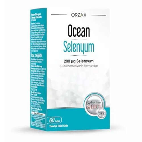 Orzax Ocean Selenyum Takviye Edici Gıda 60 Tablet - Orzax