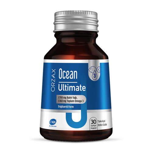 Orzax Ocean Ultimate Balık Yağı 1700 mg 30 Softjel Kapsül - Orzax
