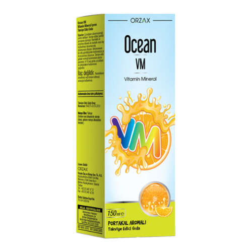 Orzax Ocean Vitamin Mineral - Portakal Aromalı 150ml - Orzax