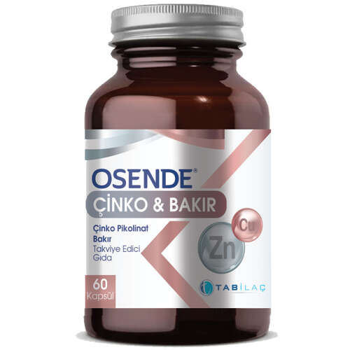 Osende Çinko Bakır 60 Kapsül - TAB İlaç Sanayi A.Ş