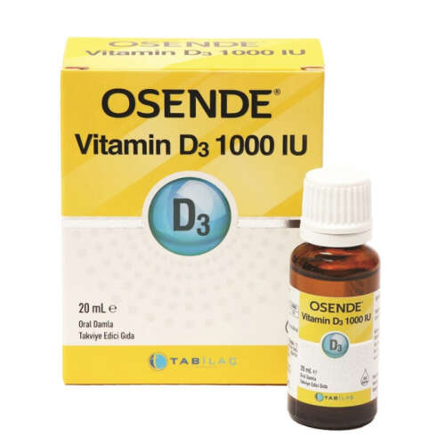 Osende Vitamin D3 Damla 1000 IU 20 ml - TAB İlaç Sanayi A.Ş