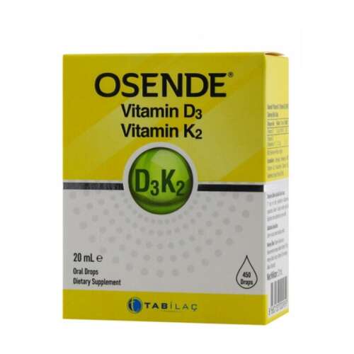 Osende Vitamin D3 K2 Takviye Edici Gıda 20 ml - 1