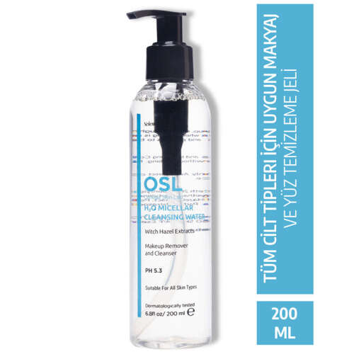 Osl Omega Skin Lab H2O Makyaj ve Yüz Misellar Temizleme Suyu 200 ml - 1