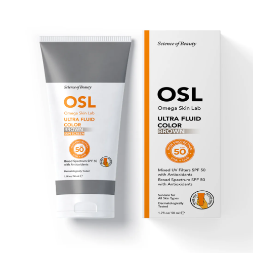 Osl - Omega Skin Lab Ultra Fluide Color Spf50+ Güneş Koruyucu Krem 50 ml -Brown - 2