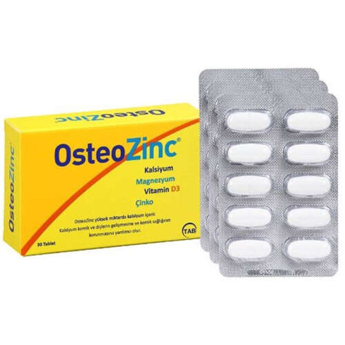 Osteozinc Takviye Edici Gıda 30 Tablet - TAB İlaç Sanayi A.Ş