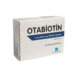 Otabiotin 5 mg Biotin İçeren Takviye Edici Gıda 60 Tablet
