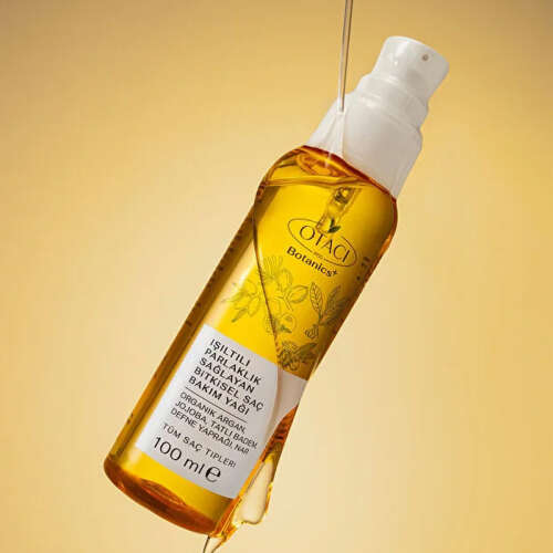 Otacı Işıltılı Parlaklık Sağlayan Bitkisel Saç Bakım Yağı 100 ml - 2