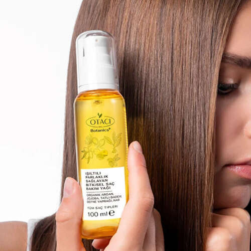 Otacı Işıltılı Parlaklık Sağlayan Bitkisel Saç Bakım Yağı 100 ml - 4