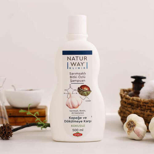 Otacı Naturway Klinik Extra Sarımsaklı Bitki Özlü Şampuan 500 ml - 3