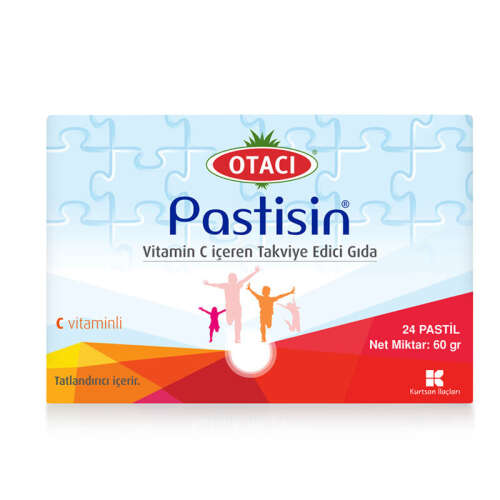 Otacı Pastisin Vitamin C İçeren Takviye Edici Gıda 24 Pastil - Otacı Gıda Takviyeleri