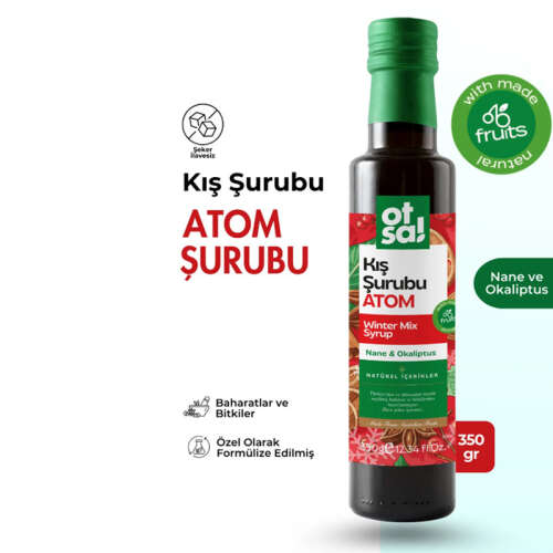 Otsa Bitki Ekstraktları İçeren Atom Kış Şurubu 350 g - 2