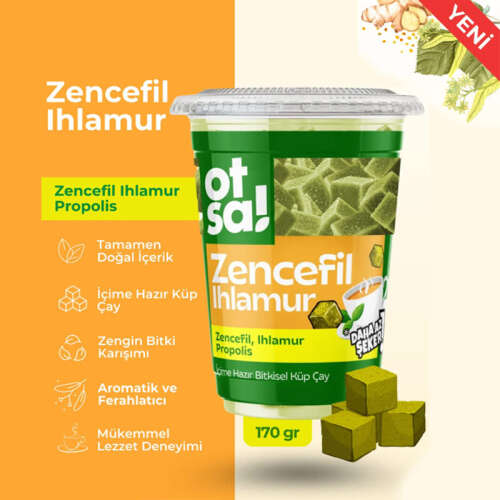 Otsa Zencefil ve Ihlamur Harmanlı Bitkisel Destek Çayı 170 g - 2