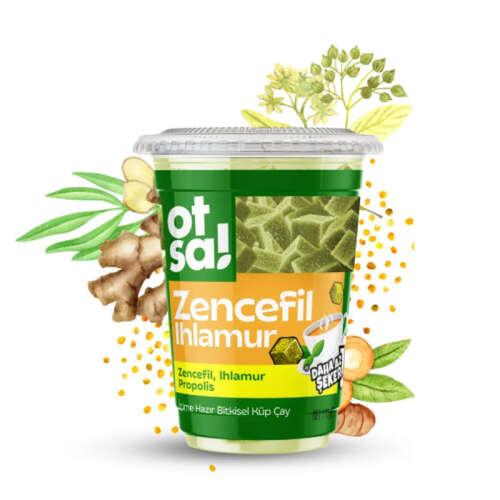 Otsa Zencefil ve Ihlamur Harmanlı Bitkisel Destek Çayı 170 g - 3