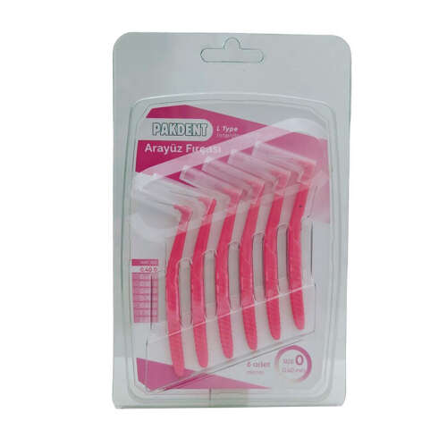 Pakdent Arayüz Fırçası Pembe 0,40 mm 6 Adet - 1