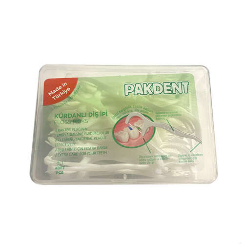 Pakdent Kürdanlı Diş İpi 50 Adet - Pakdent