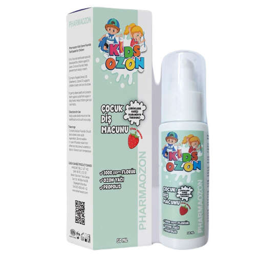 Pharmaozon Kids Ozone Florürlü Çocuk Diş Macunu 50 ml - Pharmaozon