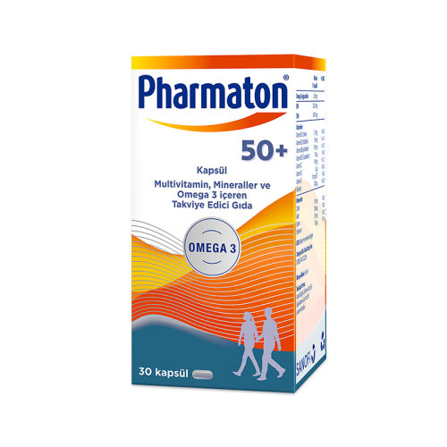 Pharmaton 50+ Plus Takviye Edici Gıda 30 Kapsül - Pharmaton