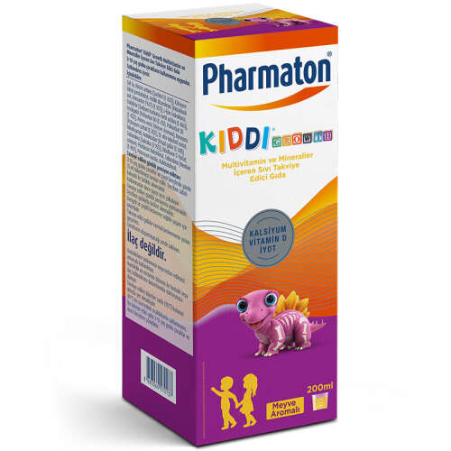 Pharmaton Kiddi Growth Sıvı Takviye Edici Gıda 200 ml - Meyve Aromalı - Pharmaton