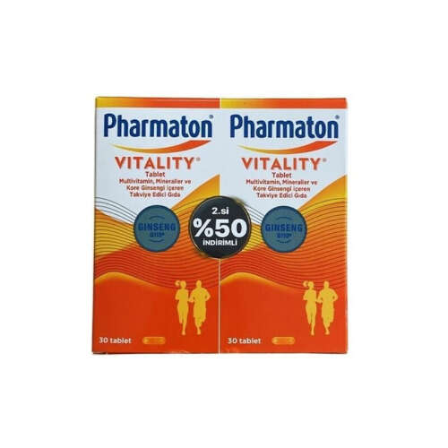 Pharmaton Vitality 30 Tablet Avantajlı 2'li Paket - Pharmaton