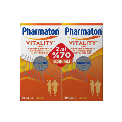 Pharmaton Vitality 30 Tablet Avantajlı 2'li Paket - Pharmaton