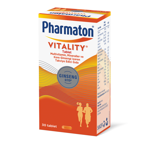 Pharmaton Vitality 30 Tablet - Takviye Edici Gıda - Pharmaton